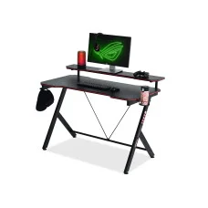 Gaming desk Rolv Black-Carbon-Redline